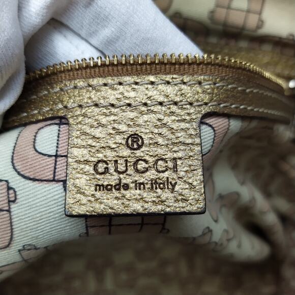 Gucci Brown Canvas GG Double Handles Tote Shoulder Bag - Vintage - Picture 11 of 16